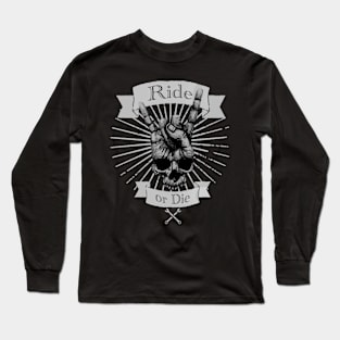 Skull rider greeting Long Sleeve T-Shirt